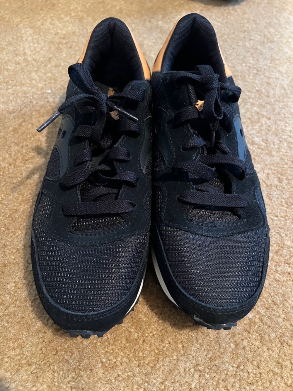 Saucony Black and Orange Women's Sneakers
